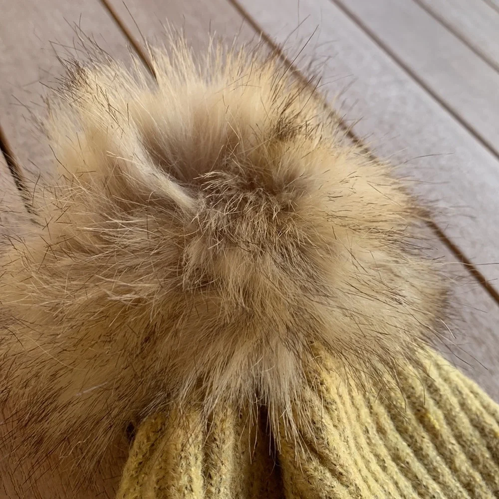 Virginia Wolf knit pom pom beanie